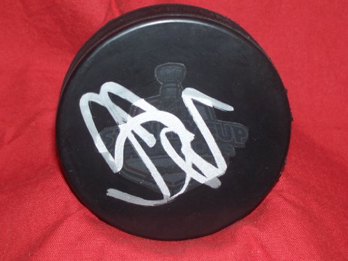 Scott Niedermayer Autographed 2007 Stanley Cup Champions Anaheim Ducks Logo Hockey Puck, Proof Photo of Scott Signing for Us.