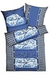 Produkt-Bild: Kaeppel G-007985-01D1-VA97 Bettw&auml;sche 2-teilig Winterdream 135 x 200 cm Biber, blau