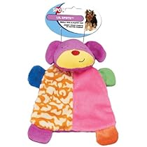 Ethical Pet Lil Spots Plush Blanket Toys for Small Dogs and Puppies, 7-Inch, Assorted
