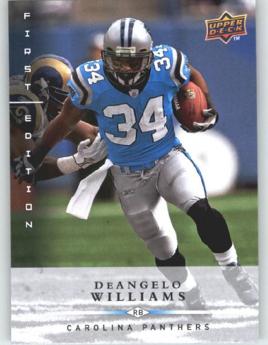 DeAngelo Williams / Carolina Panthers / 2008 Upper Deck First Edition Football Card # 20 / NFL Football Trading Card in Screwdown!