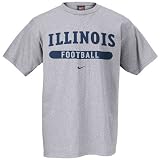 Nike Illinois Fighting Illini Ash Football T-shirt