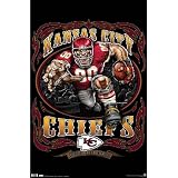 (22x34) Kansas City Chiefs (Mascot, Grinding It Out Since 1960) Sports Poster Print