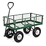 Gorilla Carts Steel Garden Cart with Removable Sides with a Capacity of 400 lb, Green