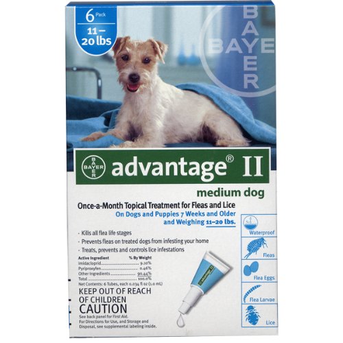 Flea Control For Dogs And Puppies 11-20 Lb 6 Month Supply