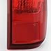 For 2008-2015 F250/350/450 Red Clear Tail Lights Replacement Rear Brake Lamps LH+RH Pair L+R/2009 2010 2011 2012 2013