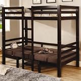 Cappuccino Finish Twin/Twin Convertible Loft Bed