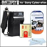 Battery And Charger Kit For Sony Cyber-shot DSC-HX5V, DSC-H55, DSC-WX10, DS ....