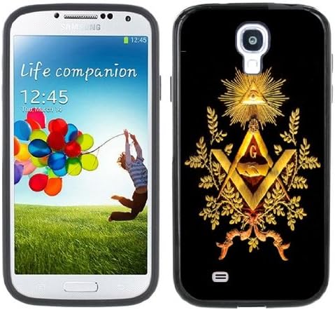 Mason Symbols Freemason Handmade Samsung Galaxy S4 Black Bumper Hard Plastic Case