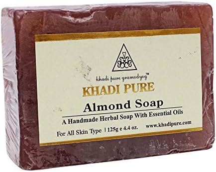Khadi India Pure Almond Handmade Herbal Soap - 125 g