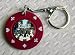 Beatles Novelty $100 Poker Chip Keyring - Red
