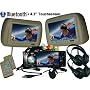 Paired 9inch Headrest (Beige) with 4.3inch touch screen DVD player with Bluetooth and TV Tuner