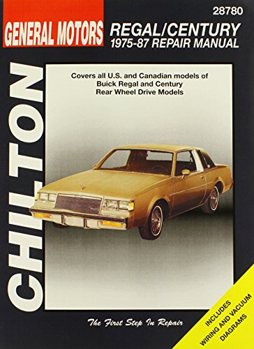 buick regal and century 1975 87 chilton total car care series manuals