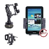 DURAGADGET Support de fixation Pare-brise Voiture pour Samsung GALAXY Tab (P1000) / ARM Cortex A8 1GHz / 512MB / 16GB / 7" Touch Screen / Android 2.2 Froyo / Tablette - Rotation de 360 degr�spar Duragadget