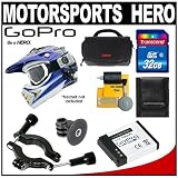 GoPro HD Motorsports Hero Video/Still Digital Camera & Waterproof Housing with 32GB SD Card + Roll Bar Mount + Battery + Case + Accessory Kit