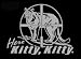 Here Kitty Kitty Upstream Images Silver Vinyl Wildlife Car Truck Window Decal Sticker