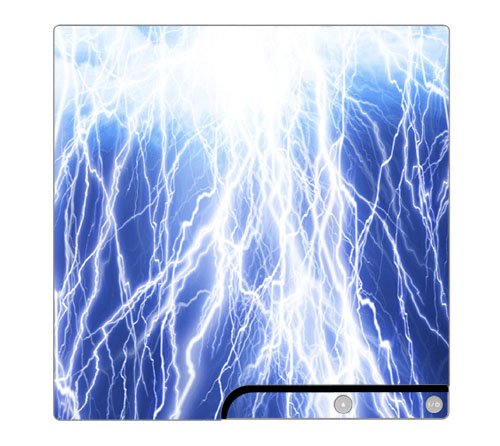Lightning Decorative Protector Skin Decal Sticker for PlayStation 3 PS3 SLIM Console