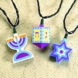12' Festival Of Lights Chanukah Light Set: Stars Dreidels & Menorahs #SJ-14587