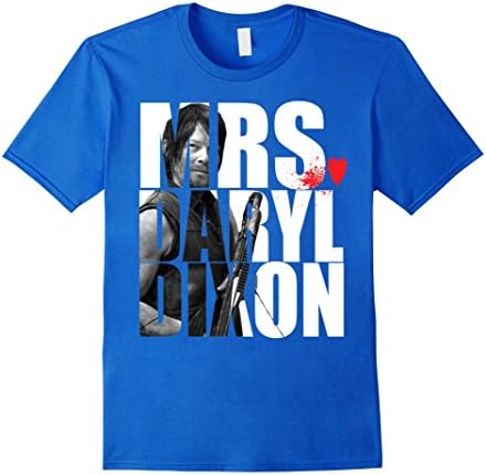 Men's Mrs Daryl Dixon Tshirt XL Royal Blue