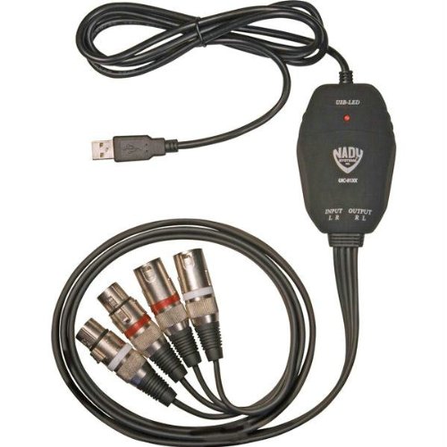 New Nady Usb Interface Cables Two Xlr In/Out Easy Plug Play Connectivity Recording Monitoring