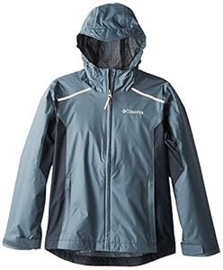 Columbia Big Boys' Wet Reflect Jacket, Graphite, Small