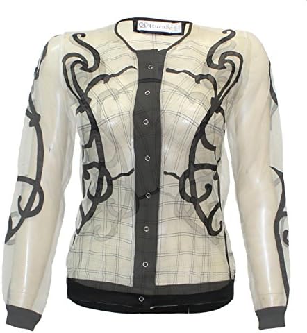 Attuendo Women's Hand Embroidered Sheer Jacket (L/8)