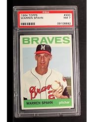 Collectibles: 1964 Topps Warren Spahn Braves (Baseball Card) # 400 PSA 7 - NM - Topps