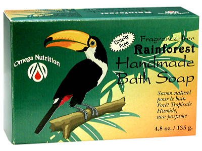 Rainforest Handmade Bath Soap 4 8 oz by Omega NutritionB000FQ5QWG