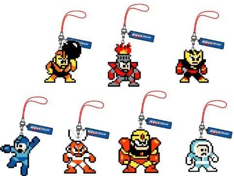 Megaman Rockman dot.strap Collection Vol. 2 Cell Phone Straps (Display of 8) by Union Creative International
