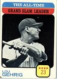 1973 Topps # 472 Lou Gehrig New York Yankees Baseball Card - In a protective screwdown case!