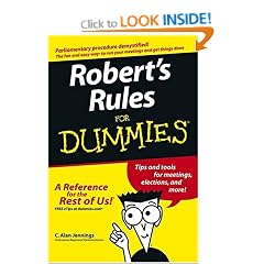 Robert's Rules For Dummies