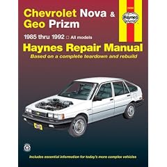 Chevrolet Nova & Geo Prizm (fwd)  '85'92 (Haynes Manuals)