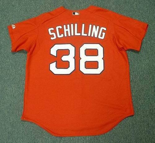 CURT SCHILLING Boston Red Sox 2005 Majestic Athletic AUTHENTIC BP Baseball Jersey, 2XL