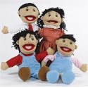 Asian Family Puppet Set