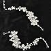 Sunshiny Hair Comb Pin Clip Bridal Prom Silver Wedding Flower Pearls Crystal Tiara