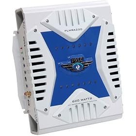 PYLE PLMRA220 2 Channel 600 Watt Waterproof Marine Bridgeable Mosfet Amplifier