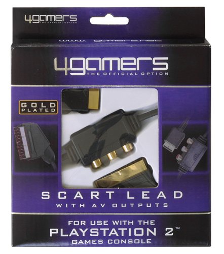 Childrens Toyshop  Video Games : Gold-Plated Scart Lead with AV Outputs (PS2)