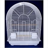 Brand New Bird Round Top Cages 20x16x51 W/Stand On Wheels, WHT Brand New Bird Round Top Cages 20x16x51 W/Stand On Wheels, WHT
