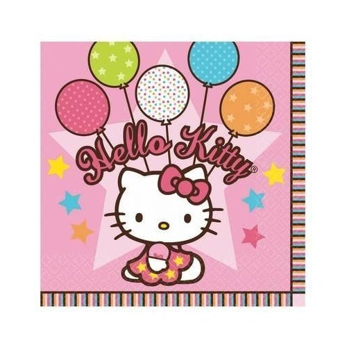 Amscan Hello Kitty Balloon Napkins 16-Count