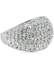 Carnevale Sterling Silver Ring with Swarovski Elements, Size 7