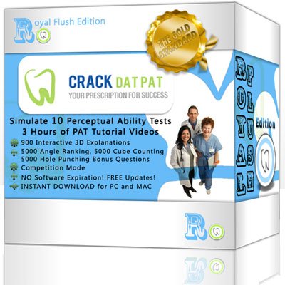Dental Admission Test - Crack DAT PAT (2012-2013 Royal Flush Edition) Digital Download