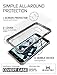 Galaxy S7 Case, Ghostek® Covert Series for Samsung Galaxy S7 Premium Impact Protective Armor Case Cover | Clear TPU | Lifetime Warranty | Explosion-Proof Screen Protector | Ultra Fit (Dark Gray)
