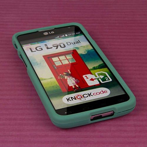 LG Optimus L90 Case, MPERO SNAPZ Series Rubberized Case for LG Optimus L90 - Mint Green