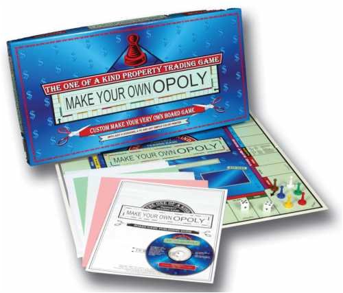 Childrens Toyshop  Toys : Make Your Own Opoly Board Game