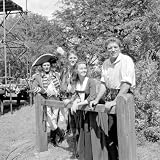 Burt Lancaster, Janette Scott and Colleagues During the Filming of the Devils Disciple, July 1958 Photographic Poster Print by Mirrorpix, 24x24