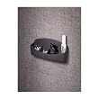 Partition Additions Cubicle Wall Organizer Tray, 3-Section, 8-7/16"W, Graphite FEL75273