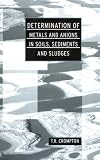 Determination of Metals and Anions in Soils, Sediments and Sludges