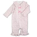 【カバーオール】小花プリント70cm【リボン】【フリル】【長袖】【お出かけ】【女の子】【ベビー服】【パジャマ】