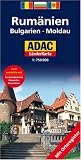 : ADAC L&auml;nderKarte Rum&auml;nien / Bulgarien / Moldawien 1 : 750 000. Mit Fernstra&szlig;enkarte, Reiseinfos, Reisef&uuml;hrer. Mit Ortsregister