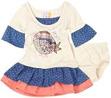 Roxy Teenie Wahine Oh Goodie Dress, Oatmeal, 6-9 Months