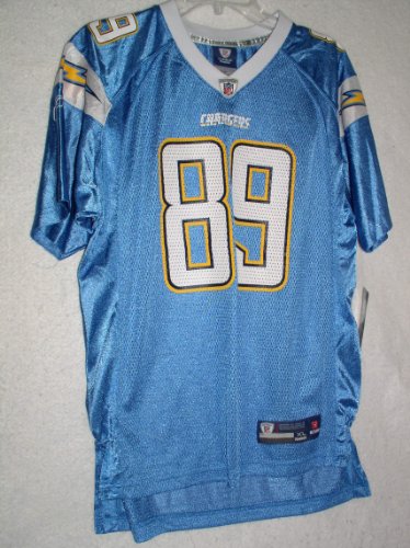 Chris Chambers Youth Jersey: Reebok Powder Blue Replica #89 San Diego Chargers Jersey, Youth XL